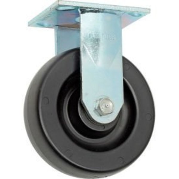 Casters Wheels & Industrial Handling Faultless Rigid Plate Caster 3461-6 6" Polyolefin Wheel 3461-6